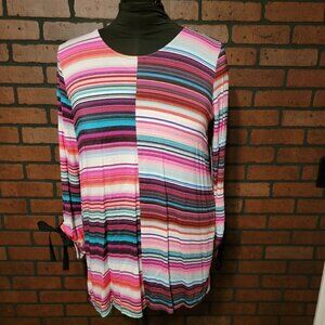 NWT Sharon Young Mixed Material Tunic.